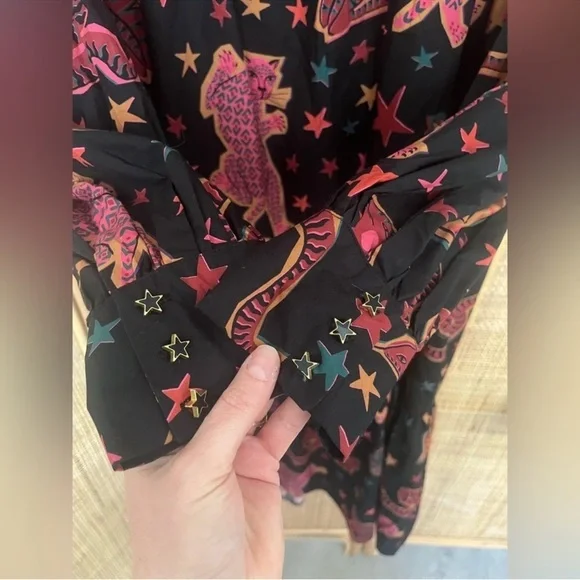 Farm Rio Animal Sky Midi Dress - Picture 6 of 10